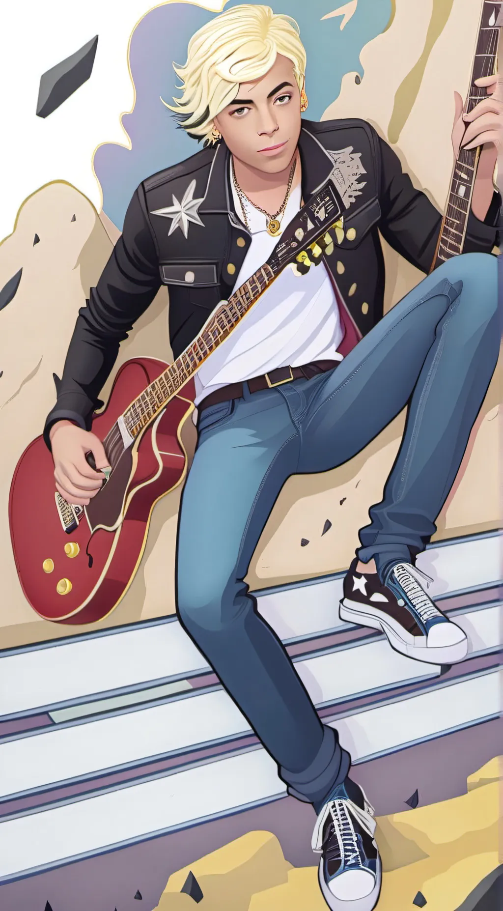 ai character: Austin moon background