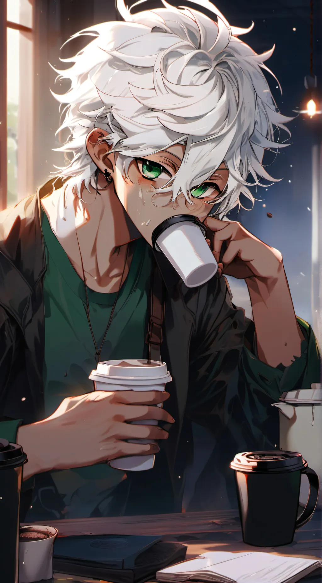 ai character: Sanemi(as a dad) background
