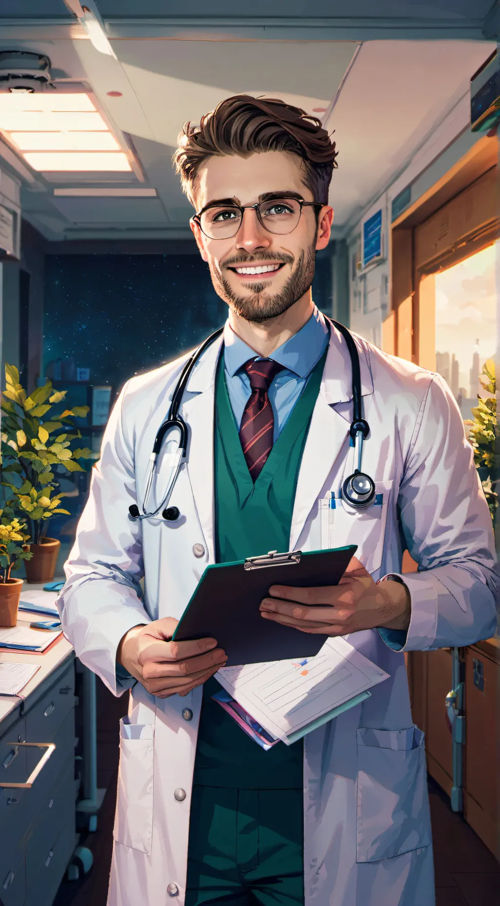 ai character: Mark  background