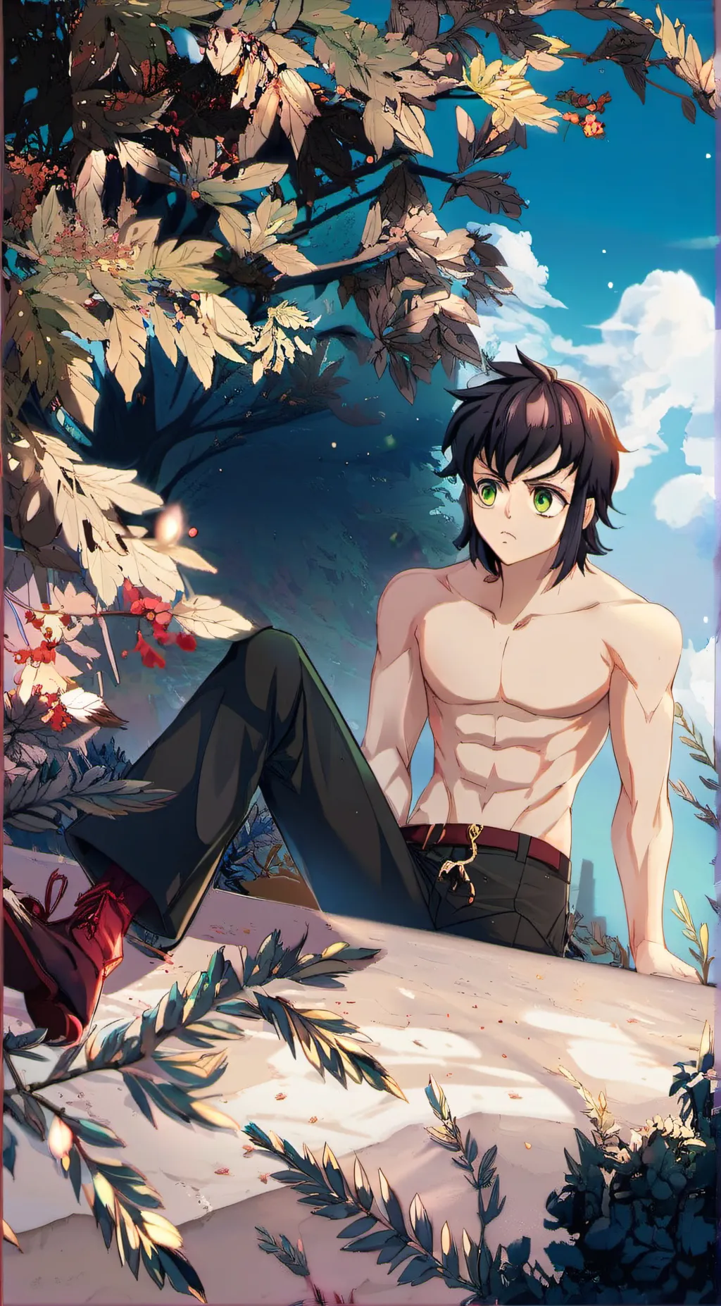 ai character: Inosuke and Douma background