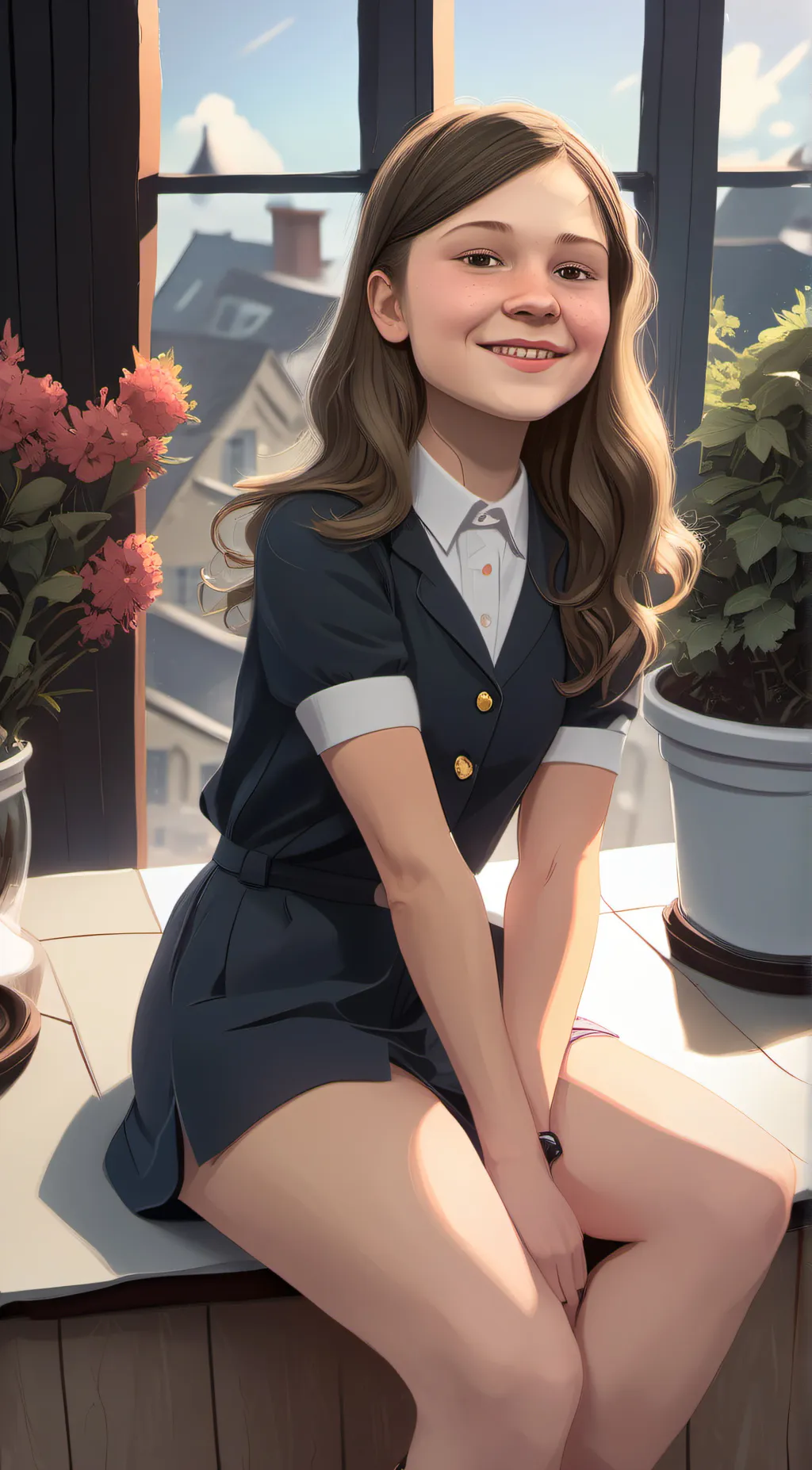 ai character: Michaela background