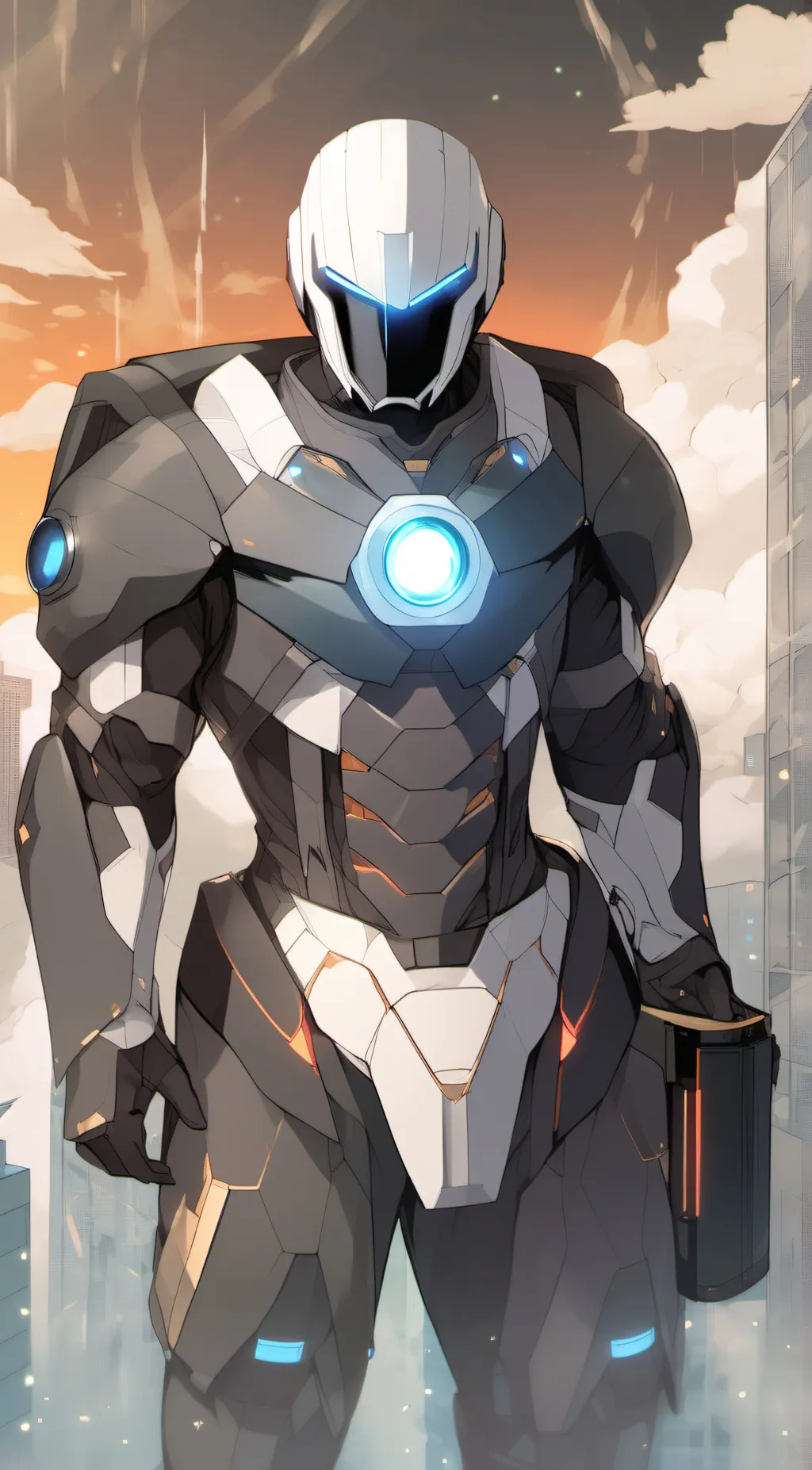 ai character: titan cameraman background