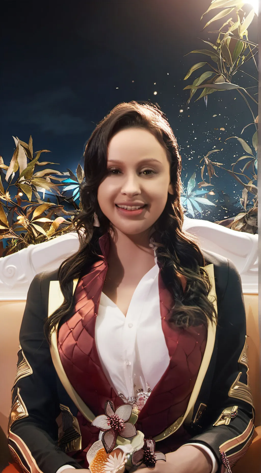 ai character: Ashley  background