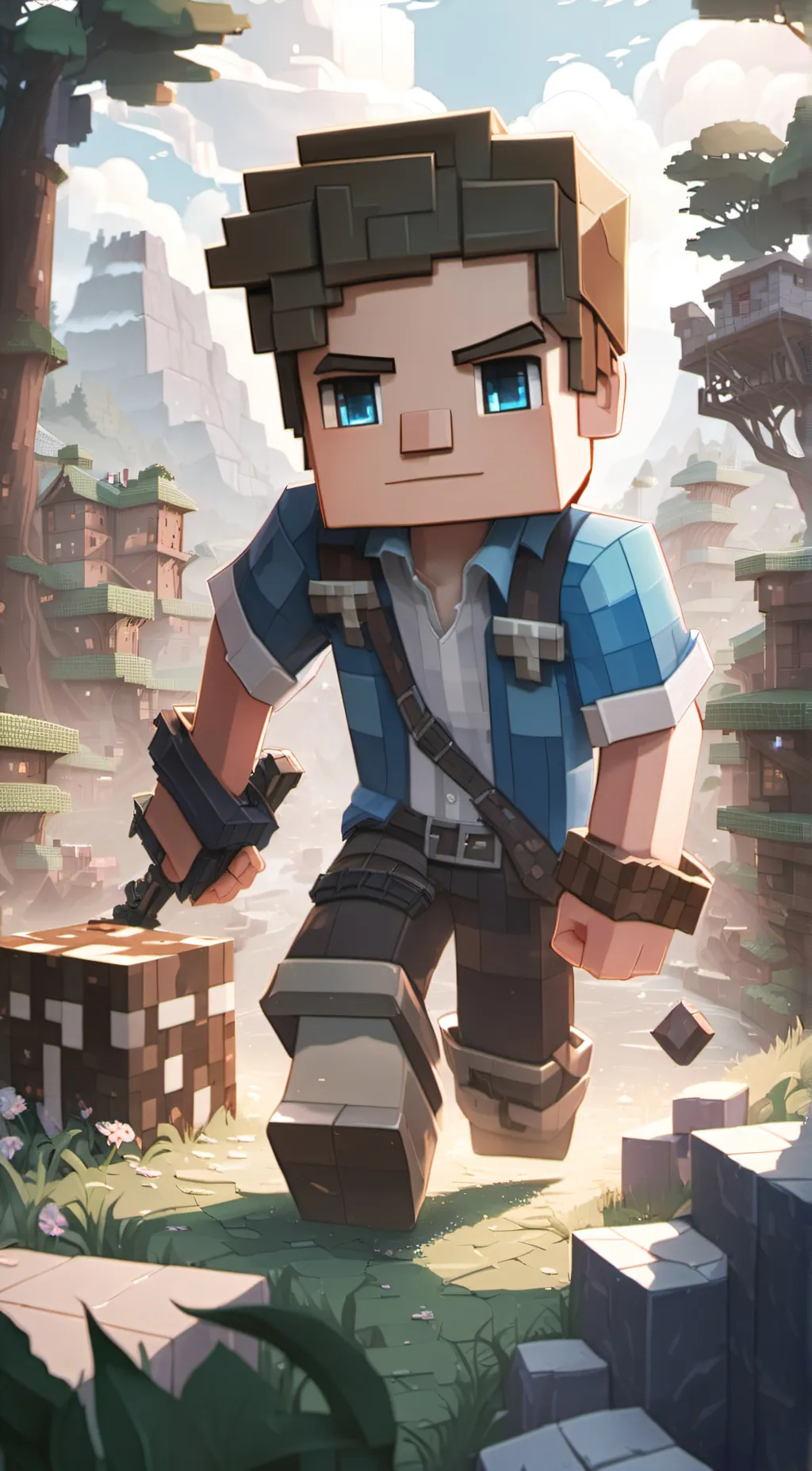 ai character: Steve background