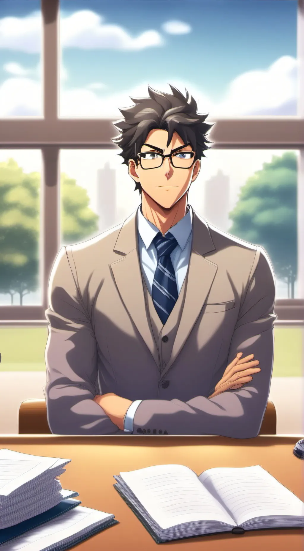 ai character: Sabe (dad) background