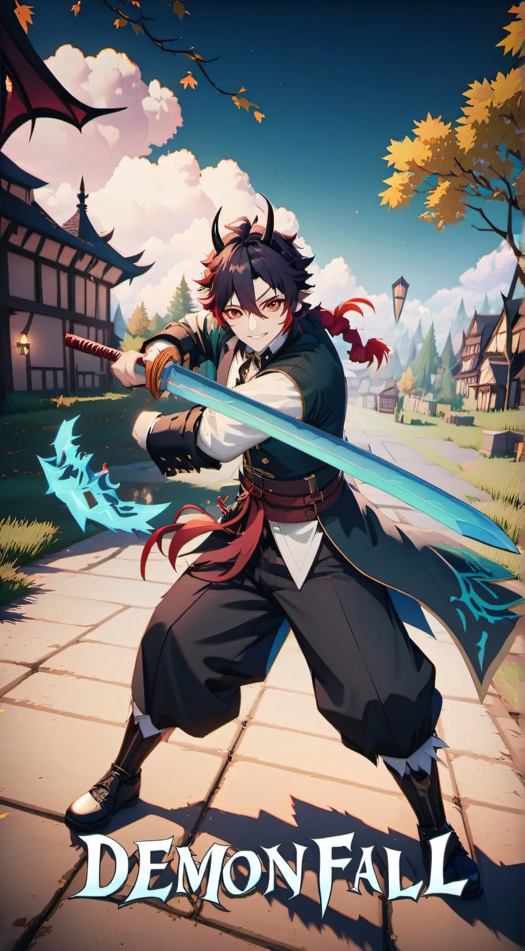 ai character: Demonfall Roblox background