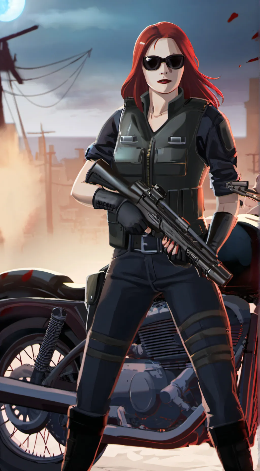 ai character: Holly Parker  background