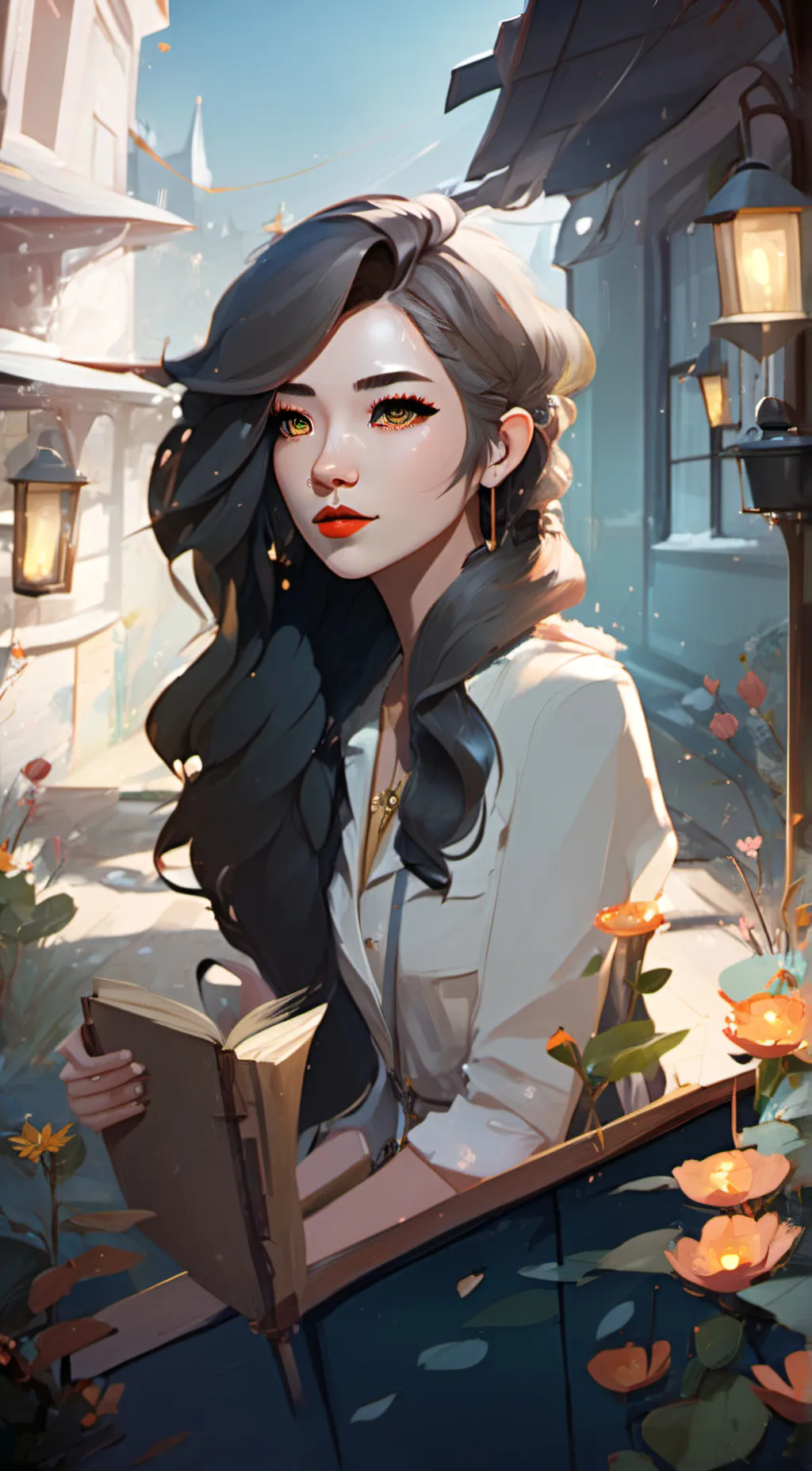 ai character: Girlfriend  background
