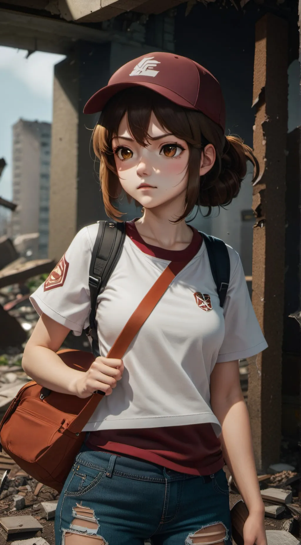 ai character: Autumn Jones.  background