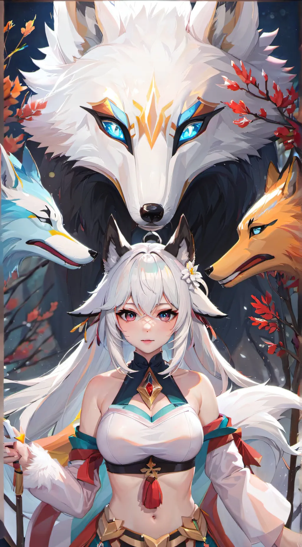 ai character: Foxxi background