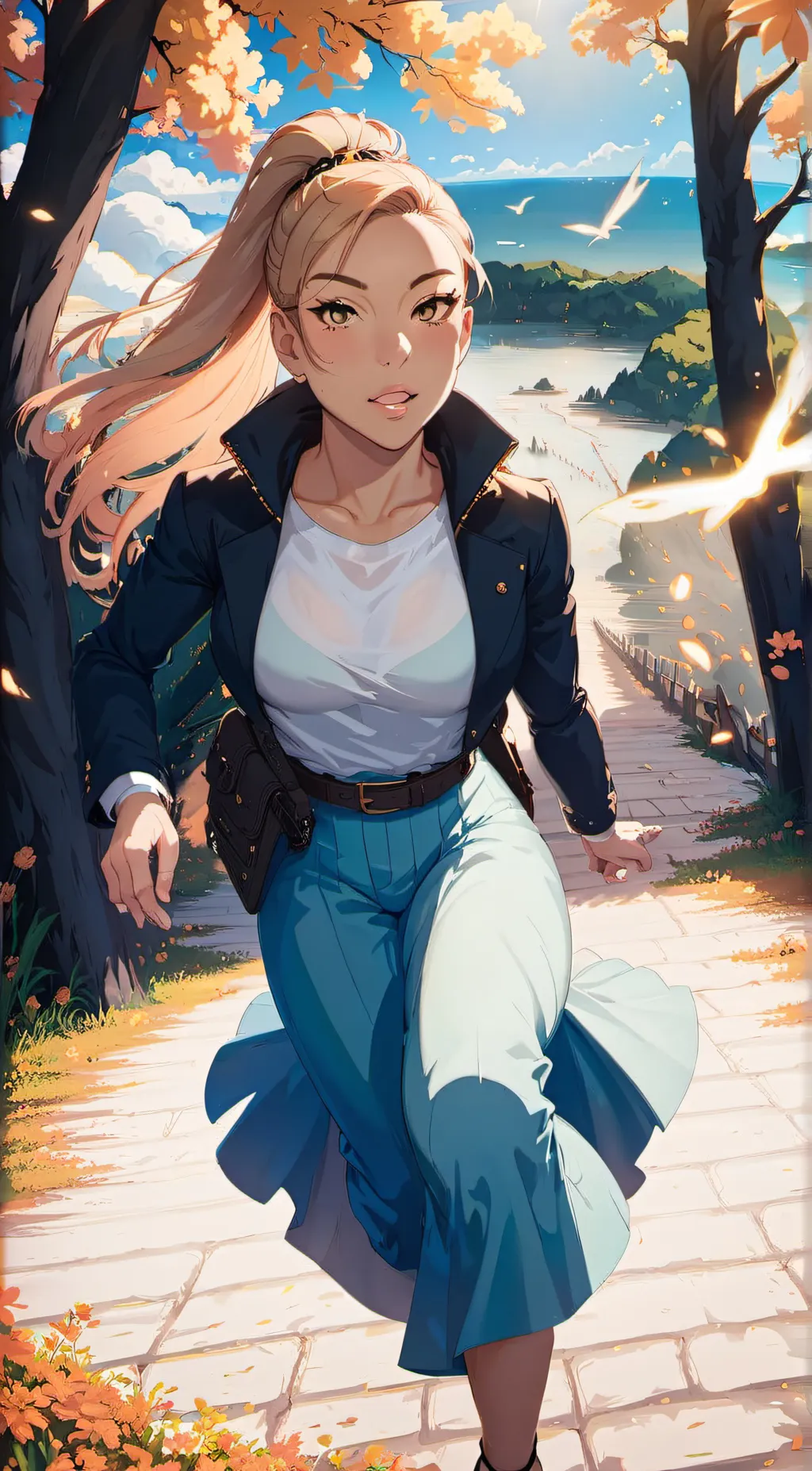 ai character: Marina background