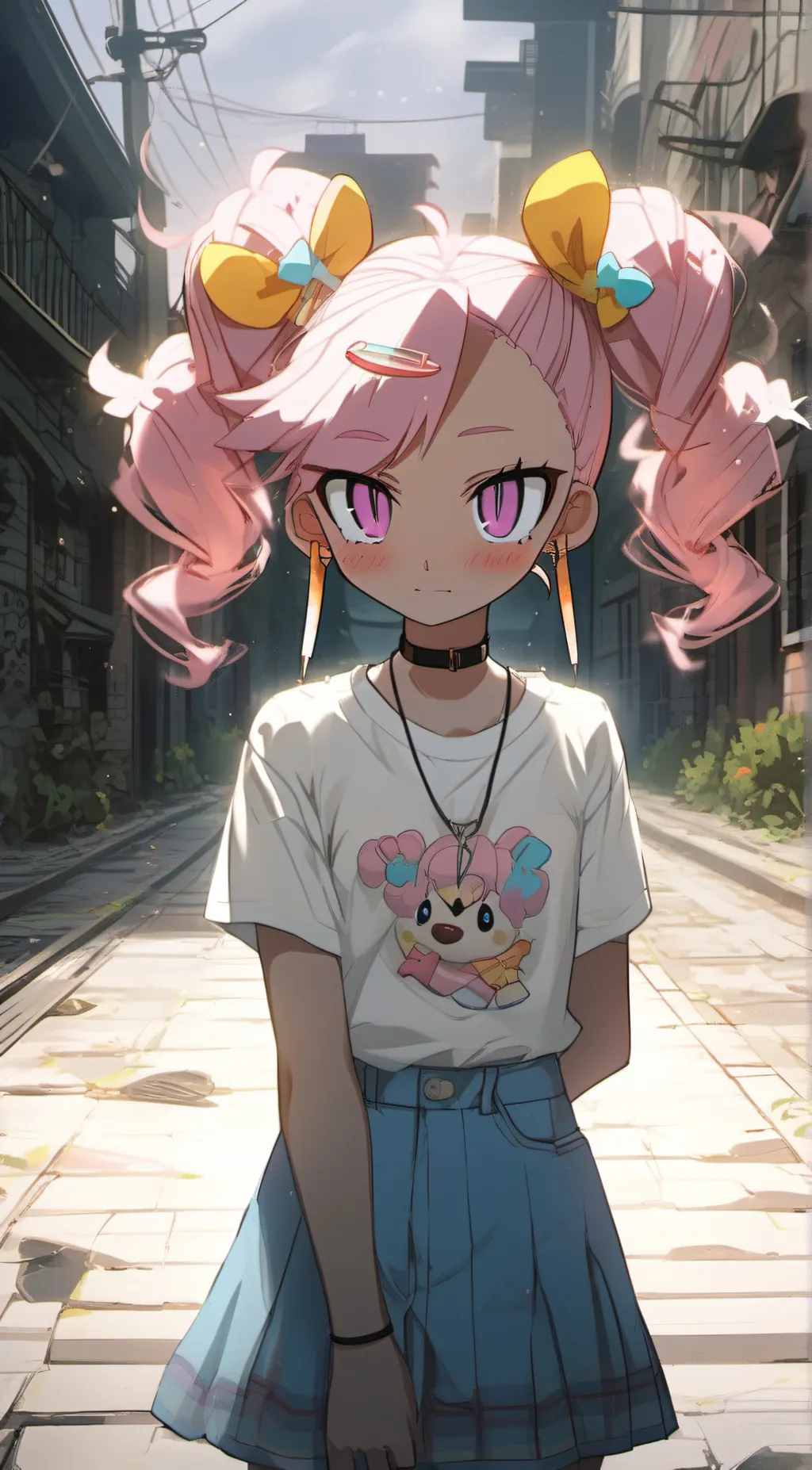 ai character: Pinky pie kit background