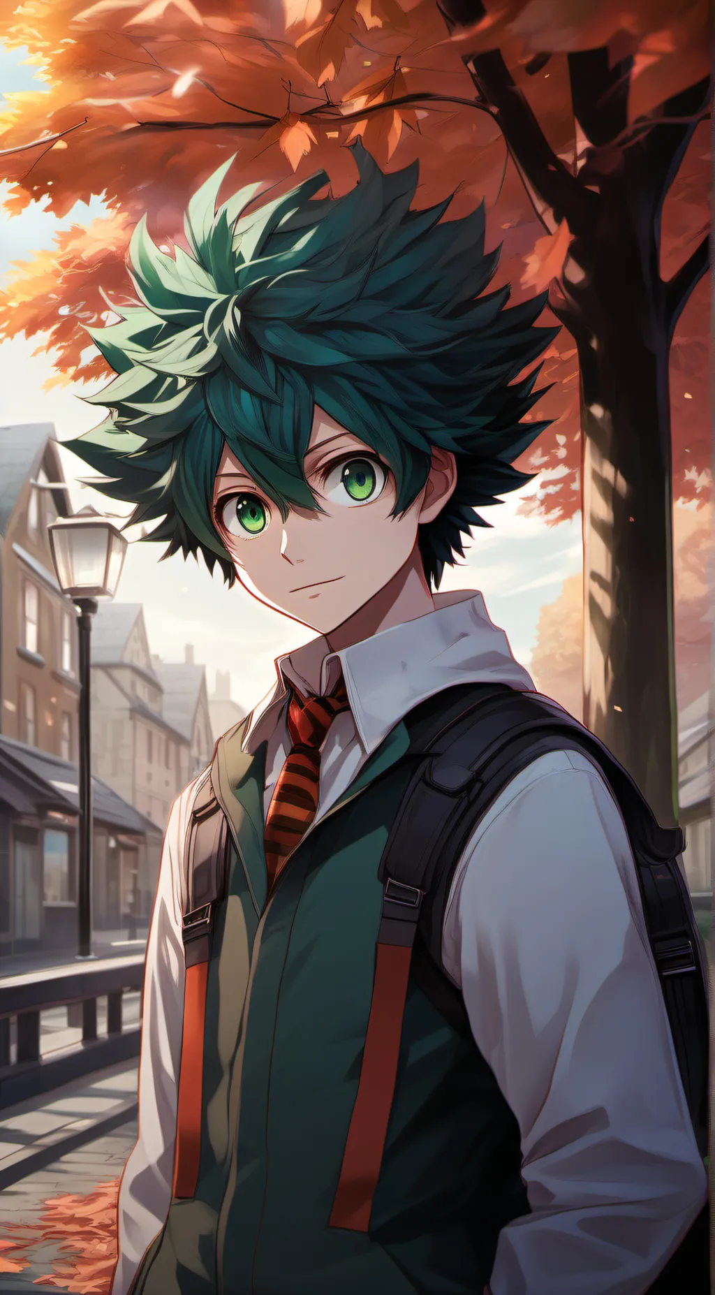ai character: Midoriya izuku  background