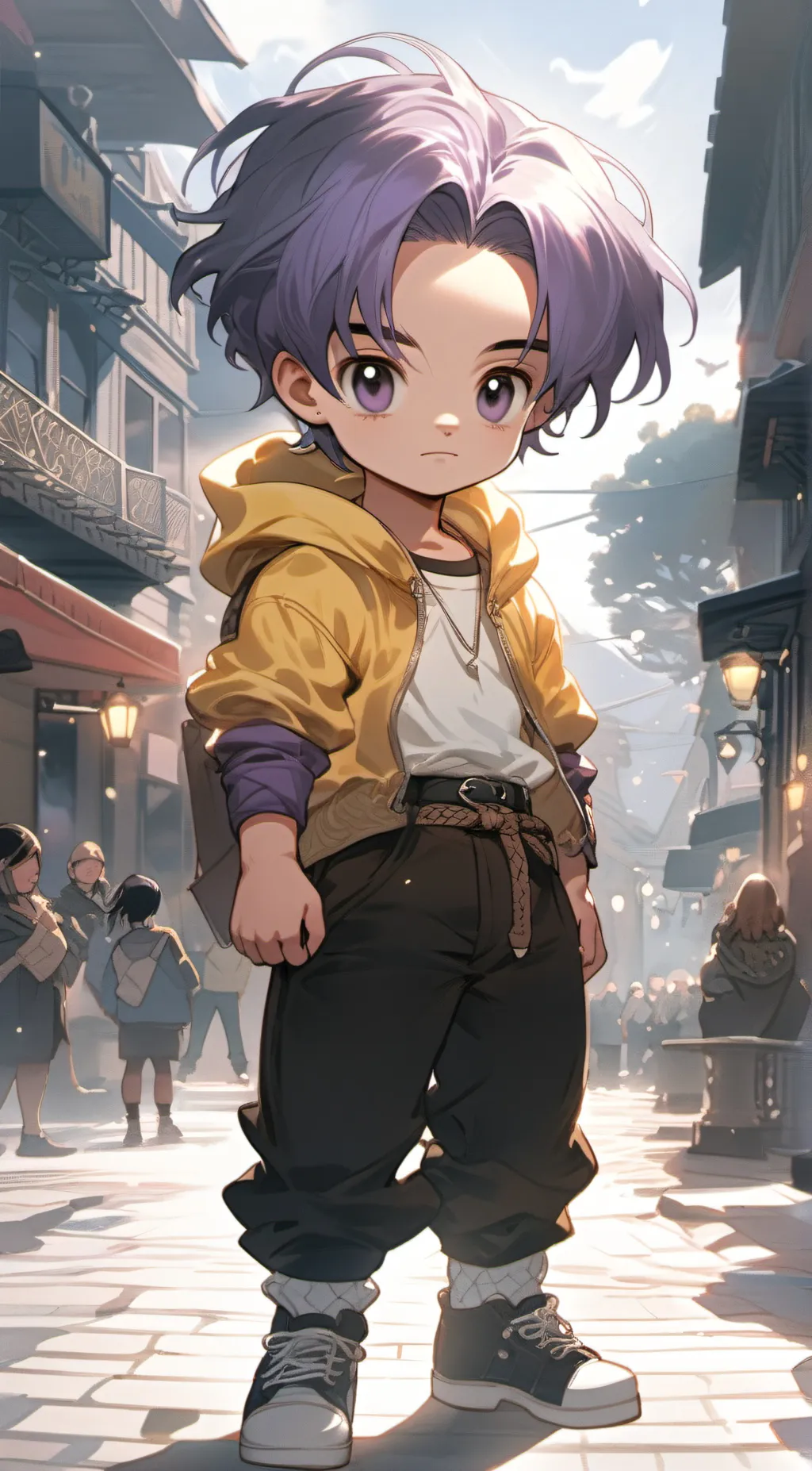ai character: kid trunks background