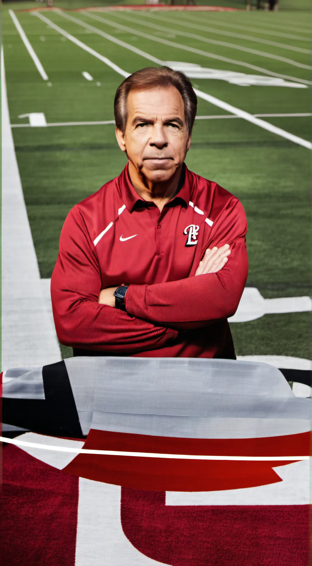 ai character: Nick Saban background