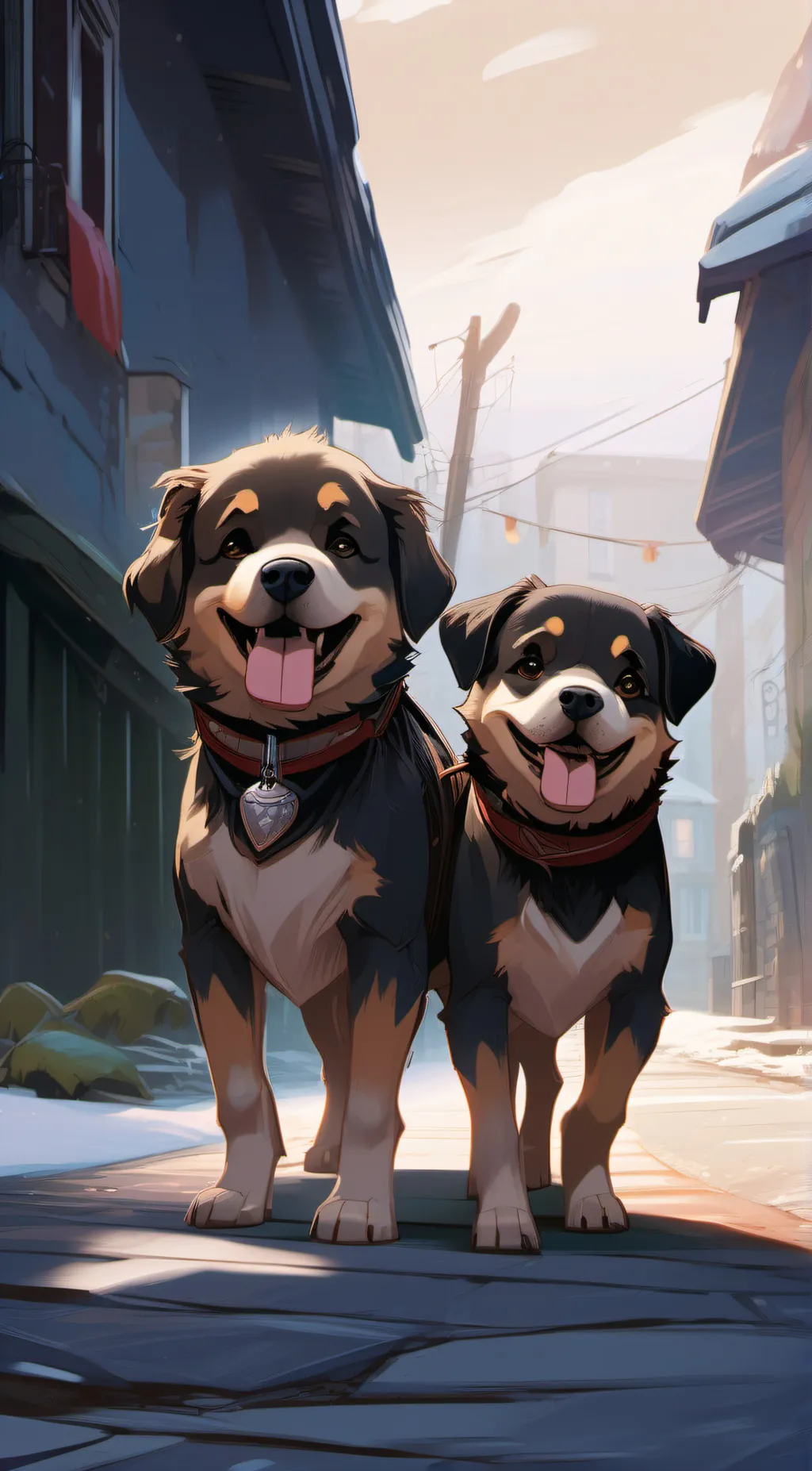 ai character: leo and kev background