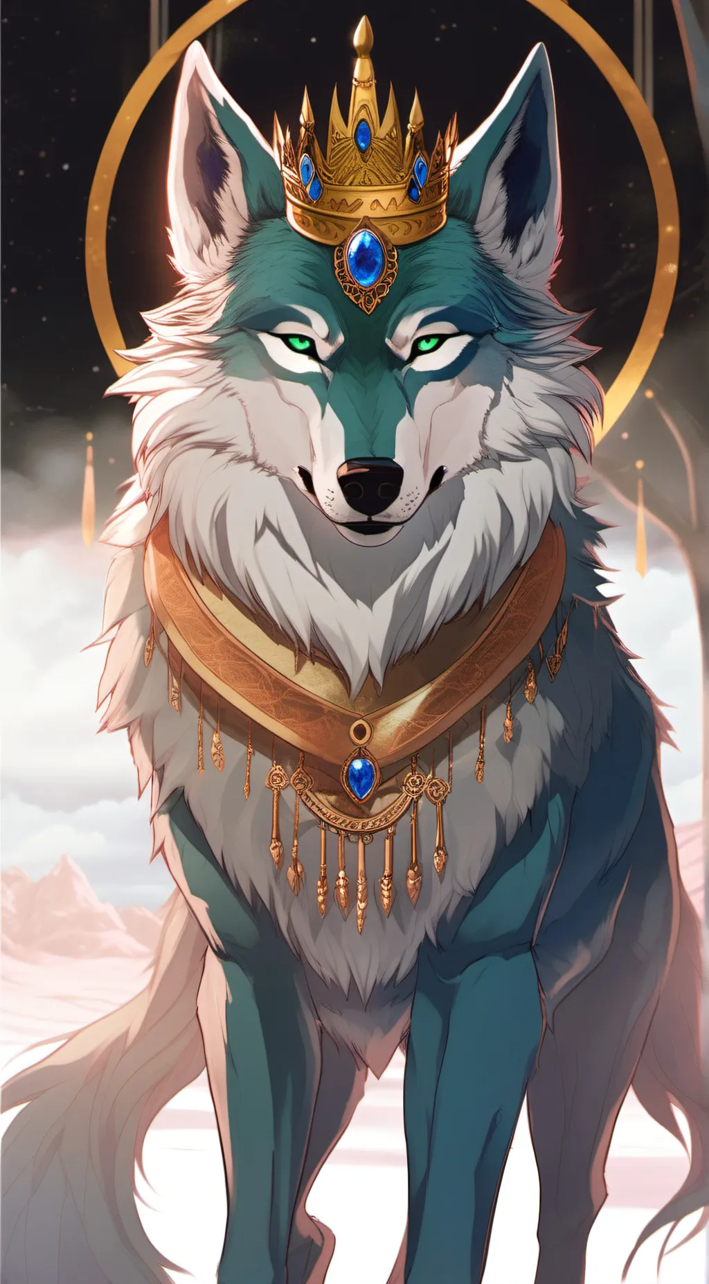 ai character: Bluey  background