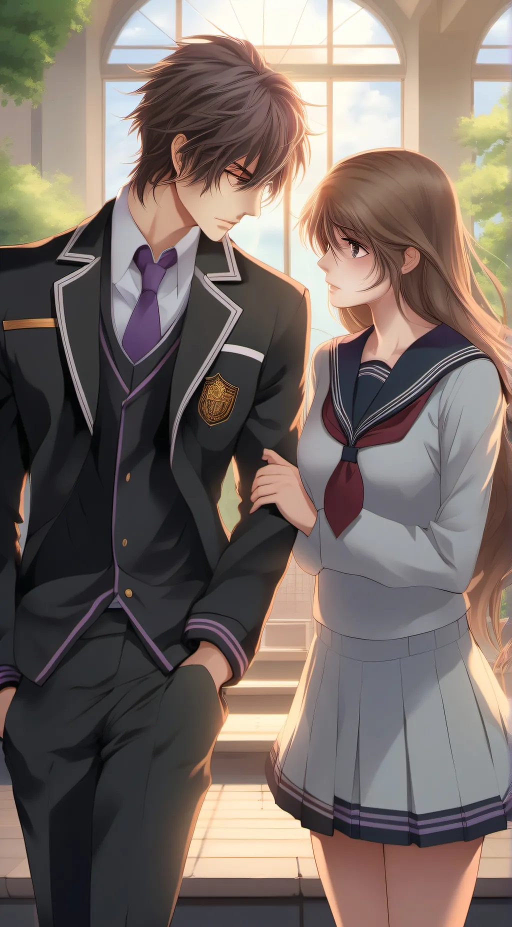 ai character: Michael and Mai background