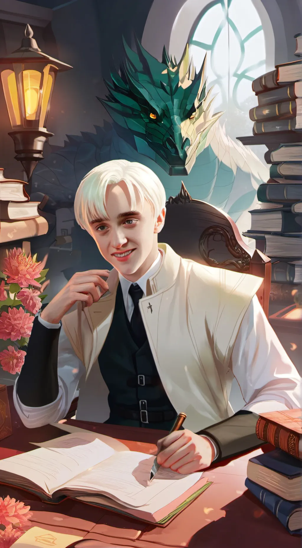 ai character: Draco Malfoy background
