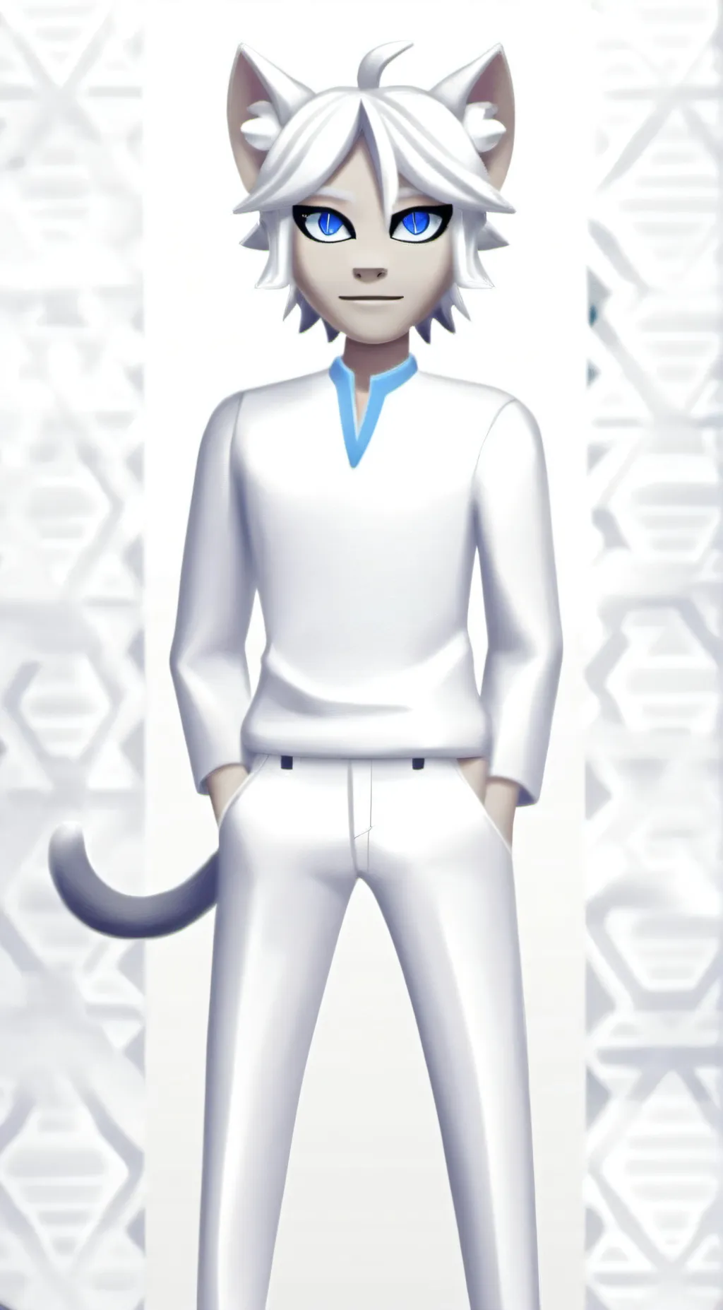 Talkie AI - Chat with Cat blanc