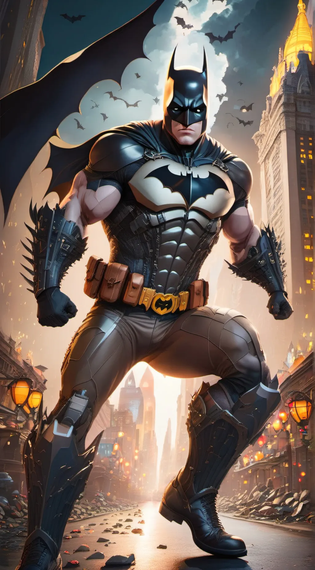 ai character: Batman  background