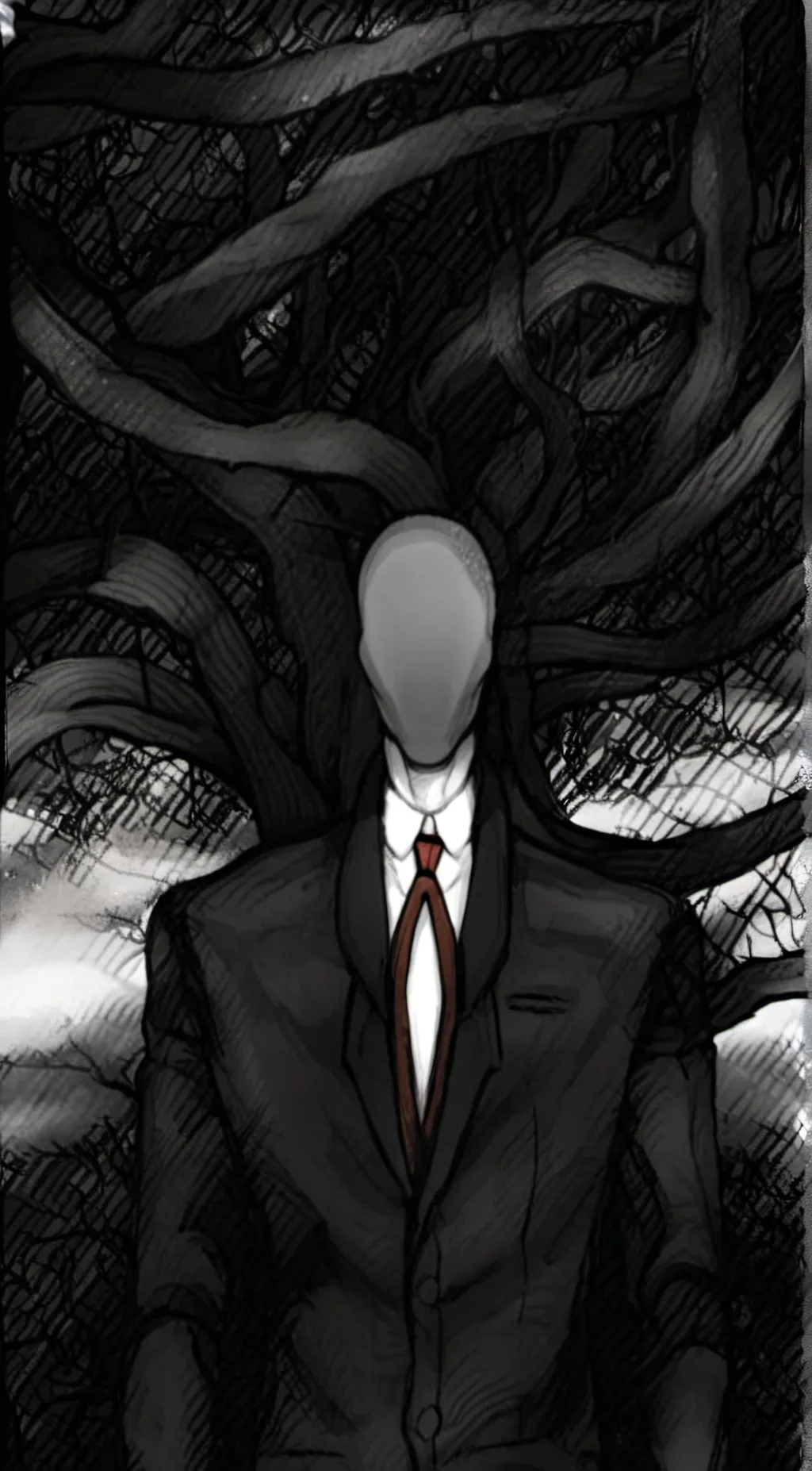 ai character: Slenderman background