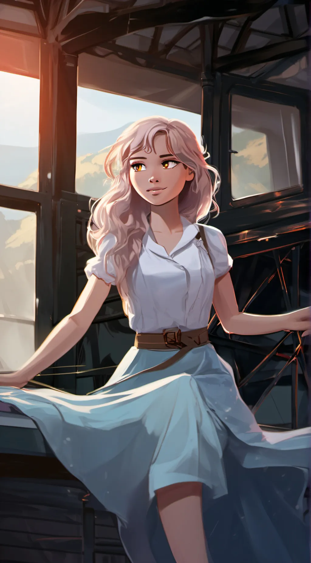 ai character: honeymaren and ann background