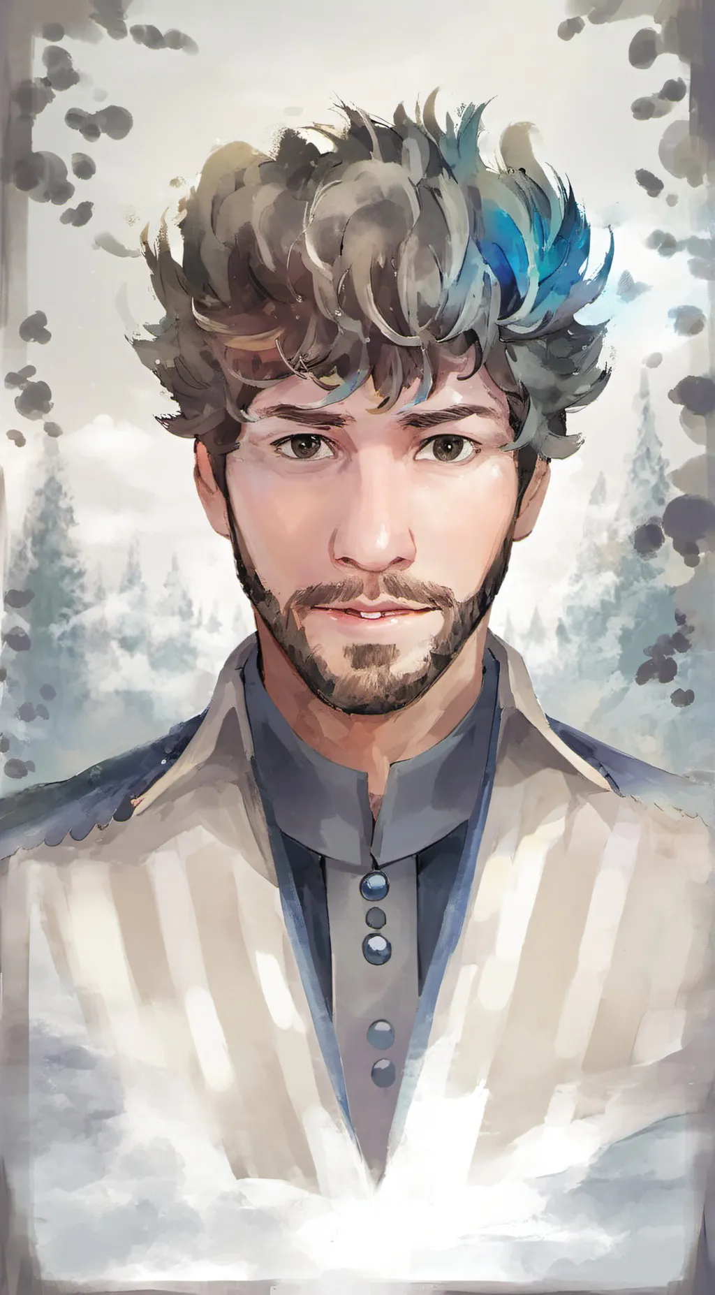 ai character: Jman in a suit background