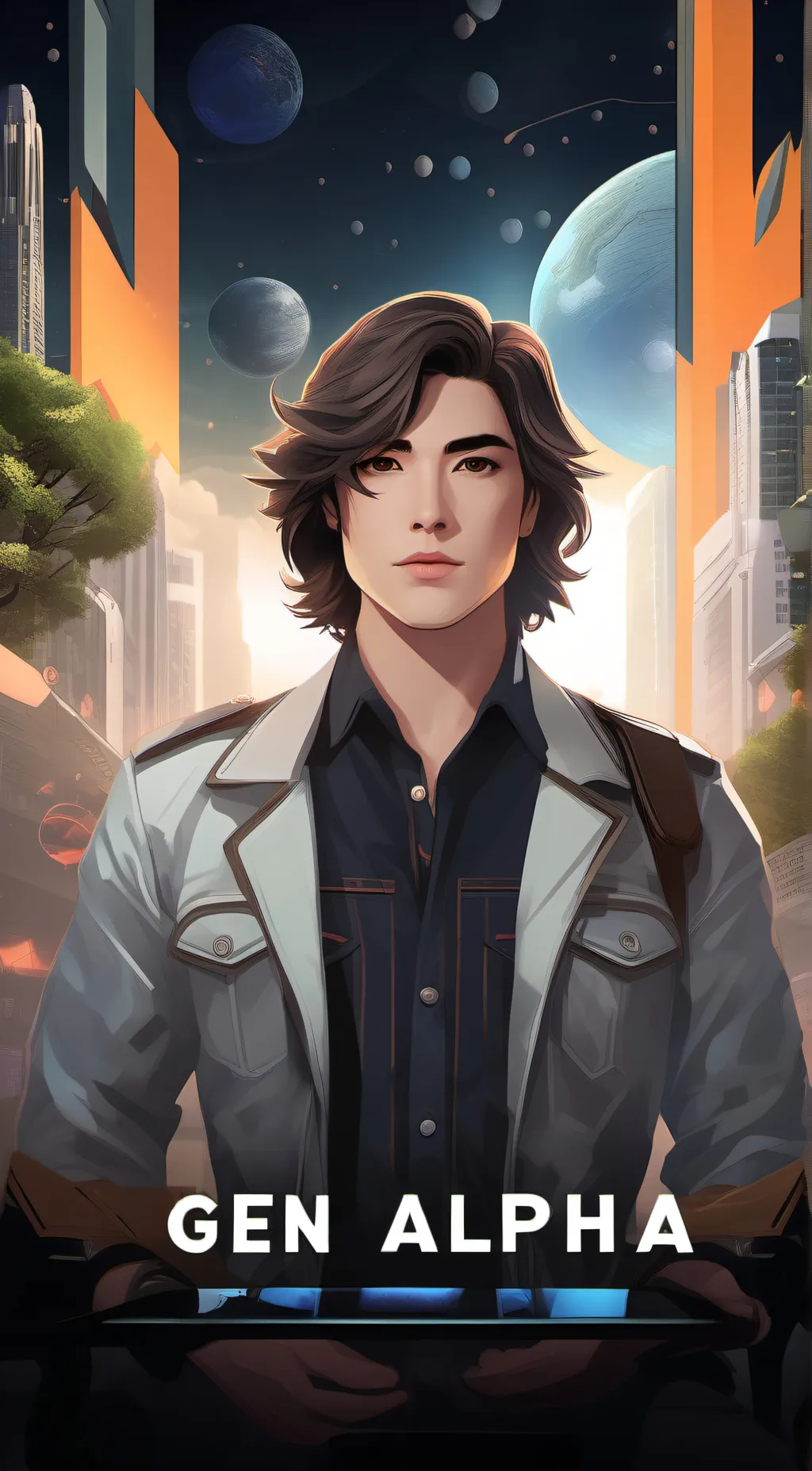 ai character: gen alpha background