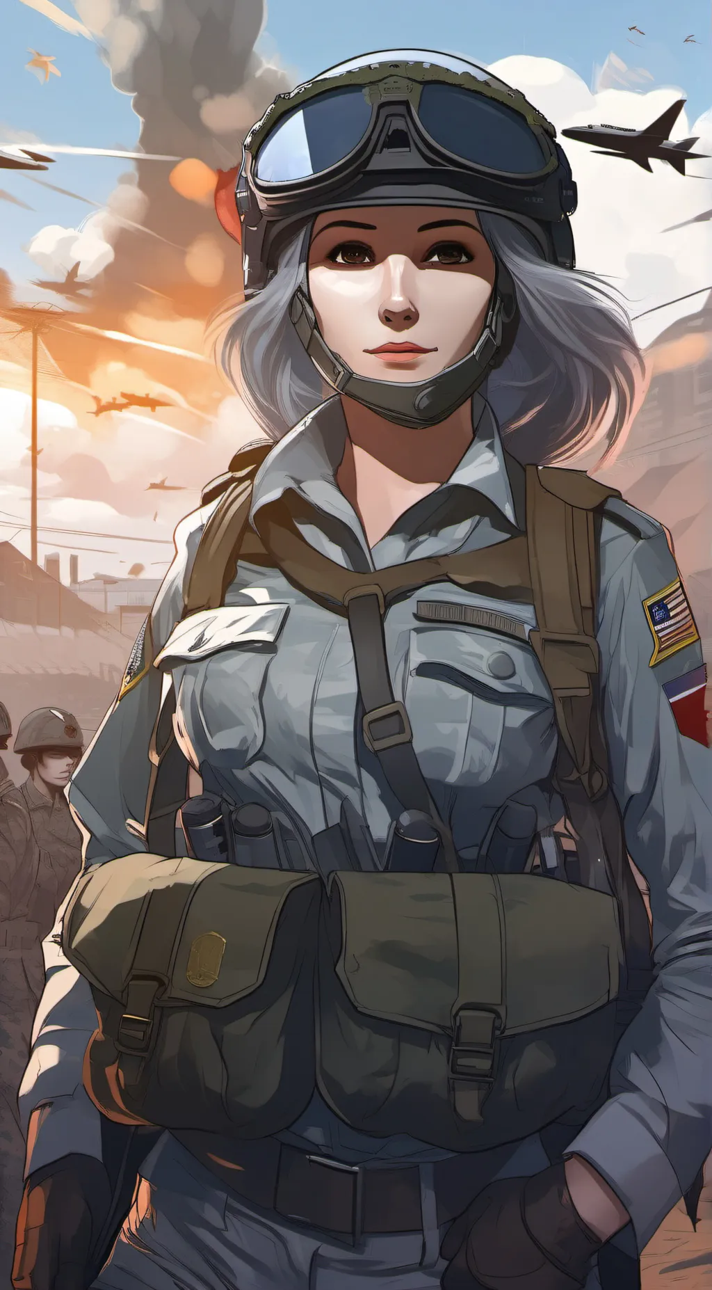 ai character: Rose background