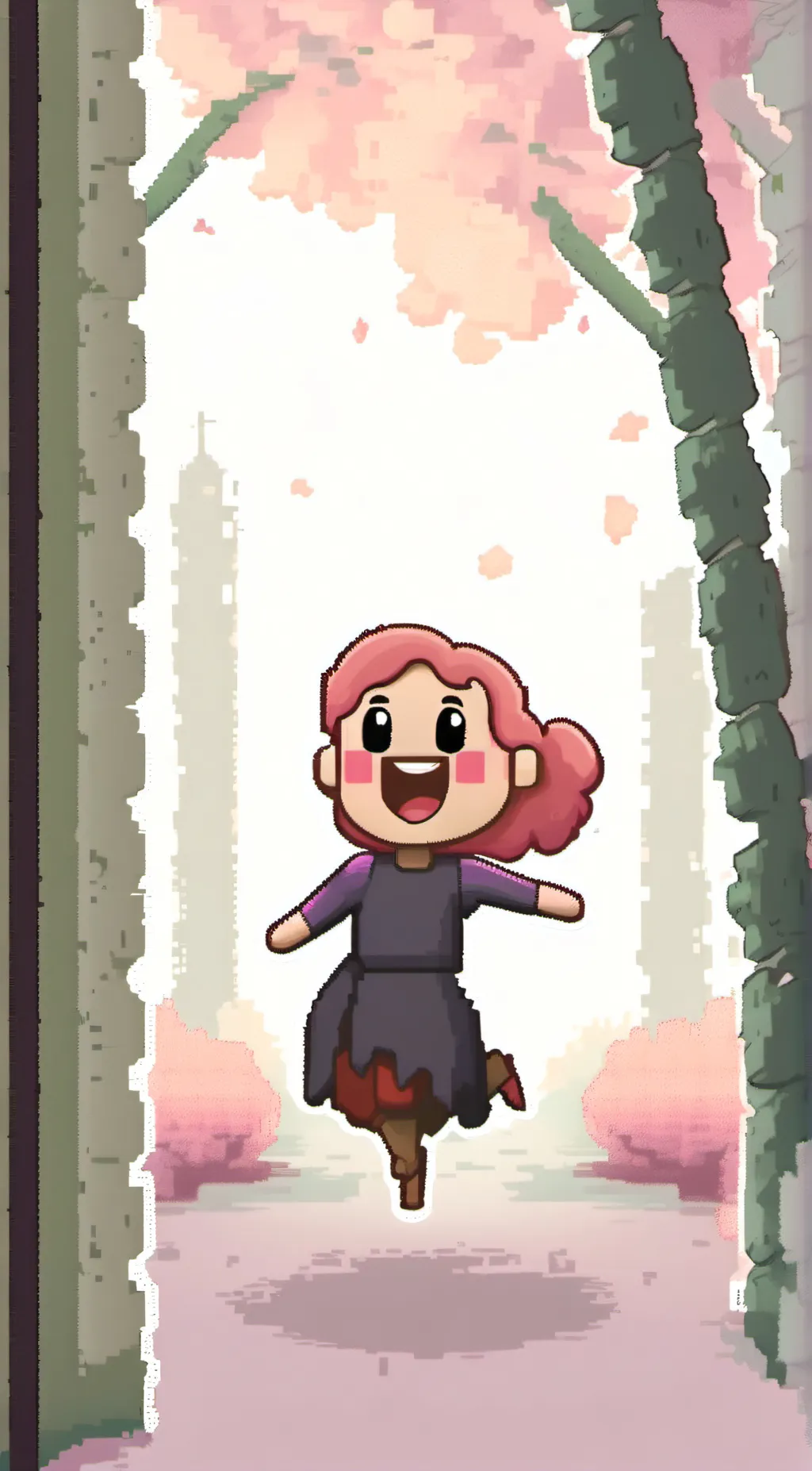 ai character: Glitch background