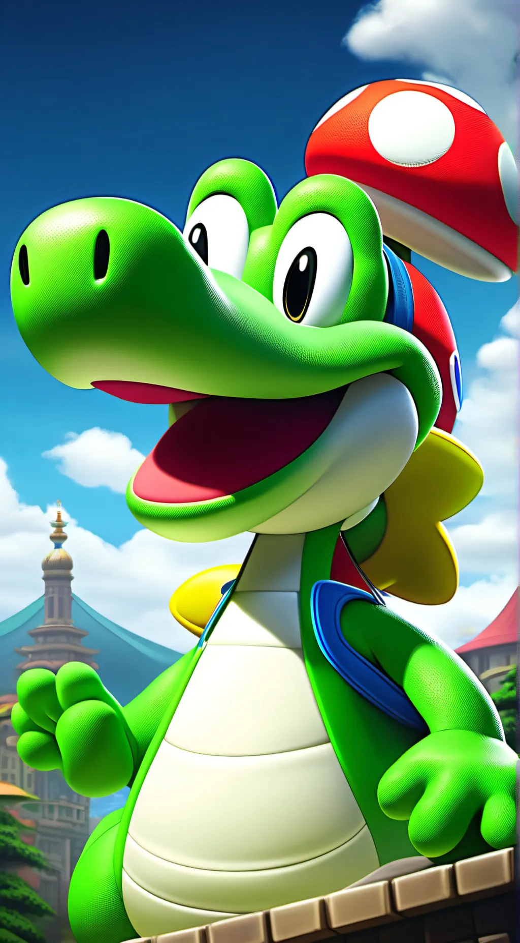 ai character: Yoshi background
