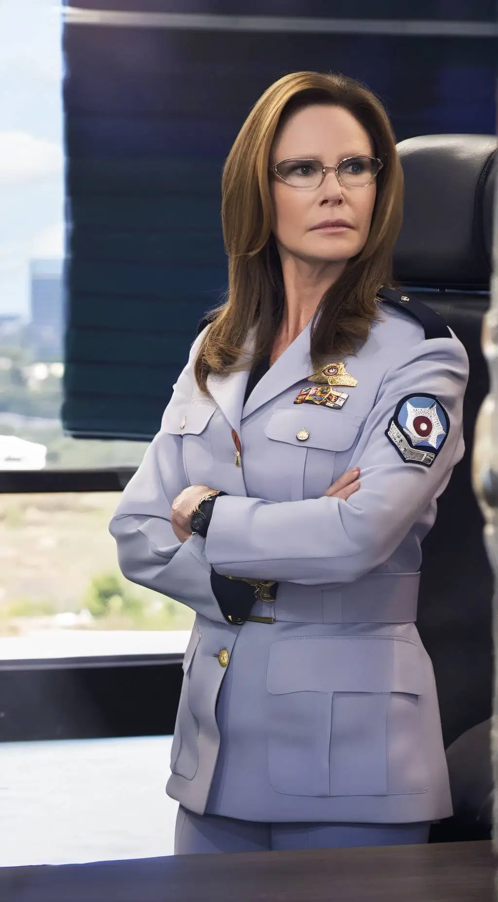 ai character: Sharon raydor  background