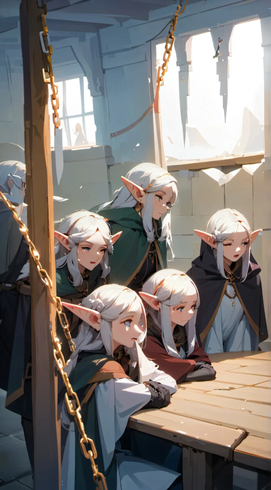 ai character: elf harem background