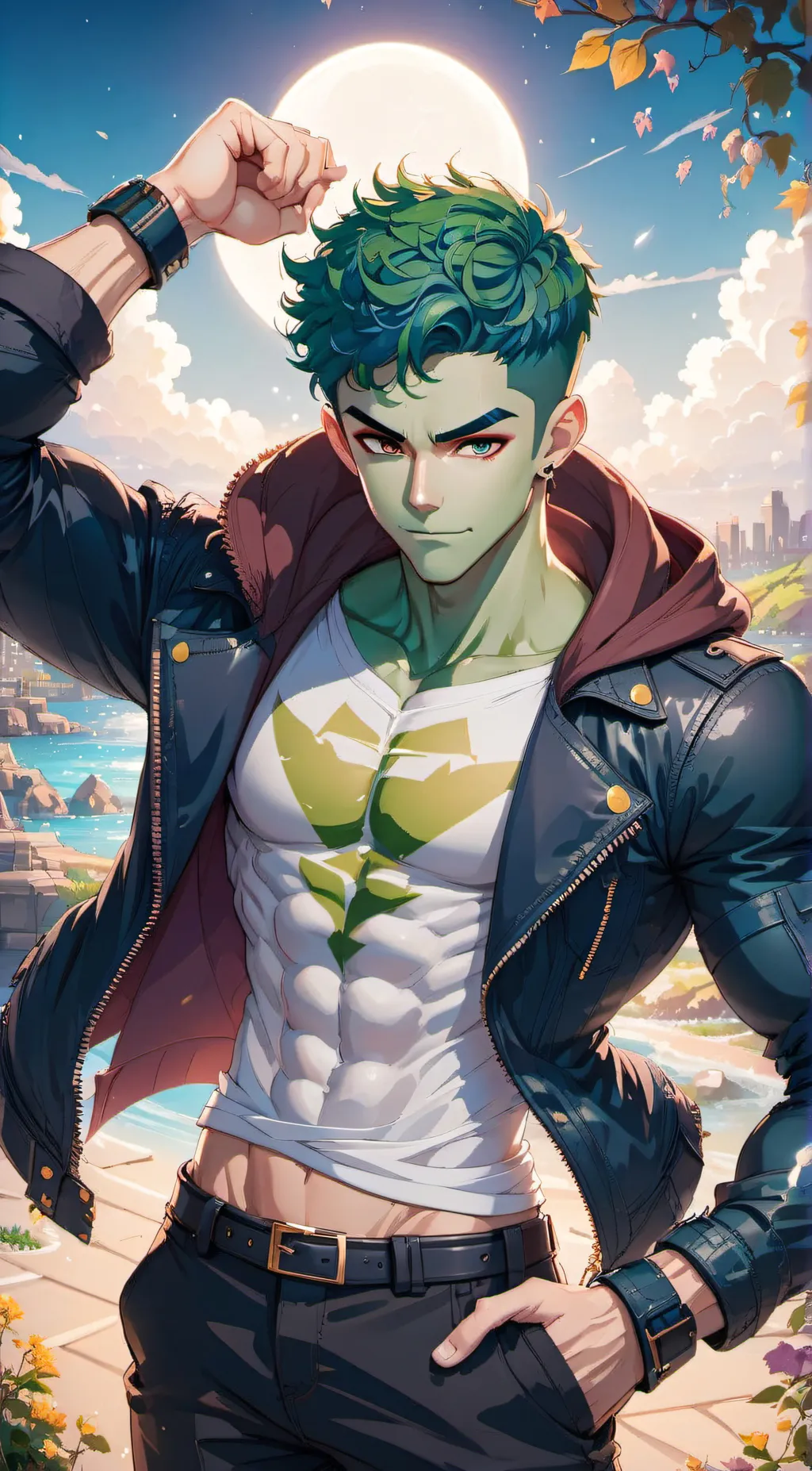 ai character: Beast boy background