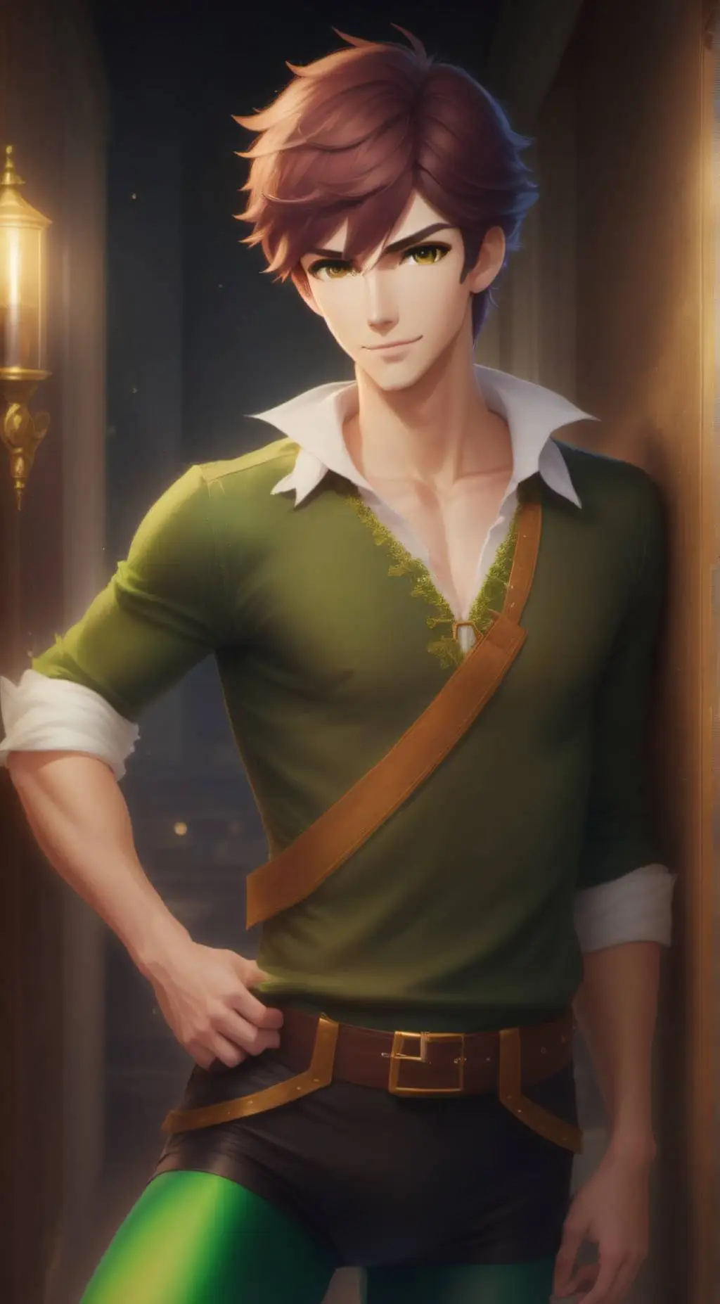 ai character: Peter Pan background