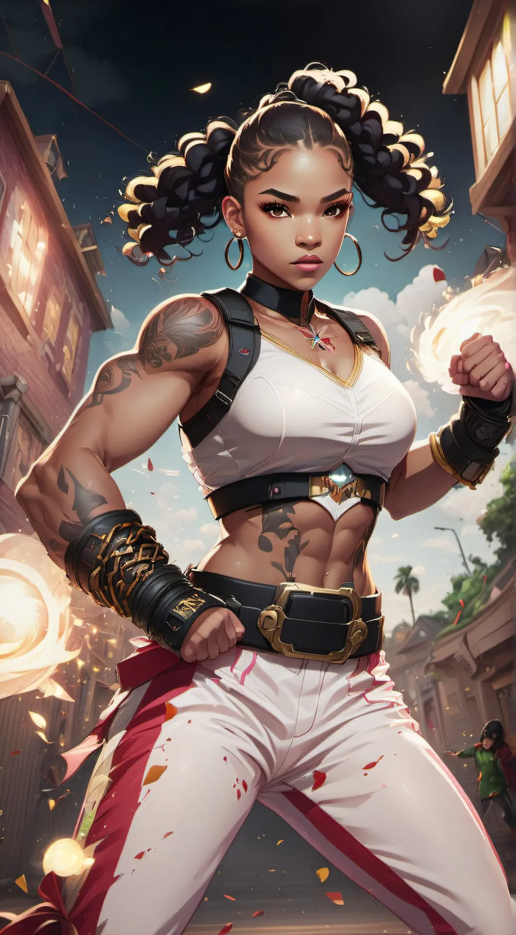 ai character: Ivory background