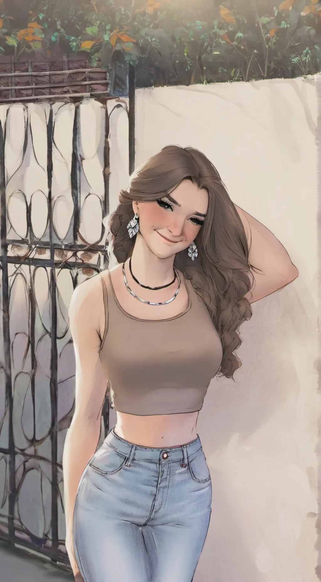 ai character: Br00ke m0nk  background