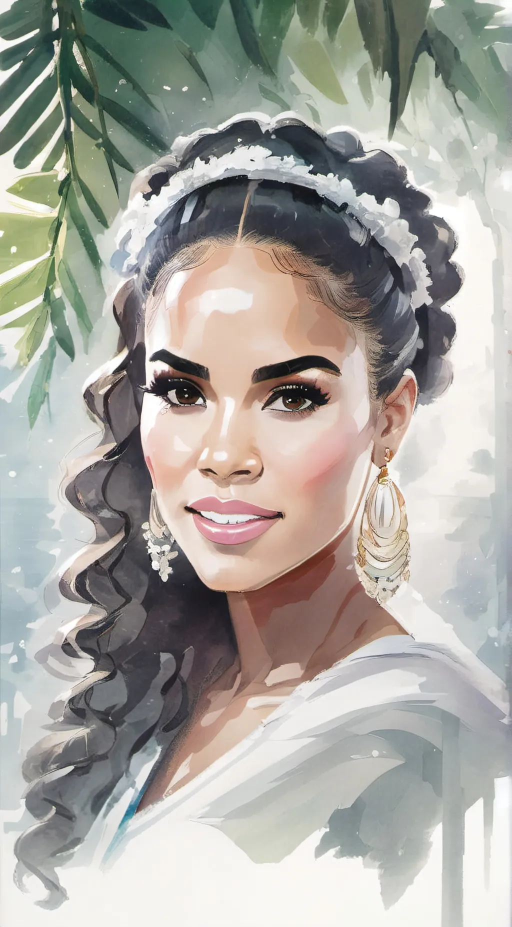 ai character: Natti Natasha background