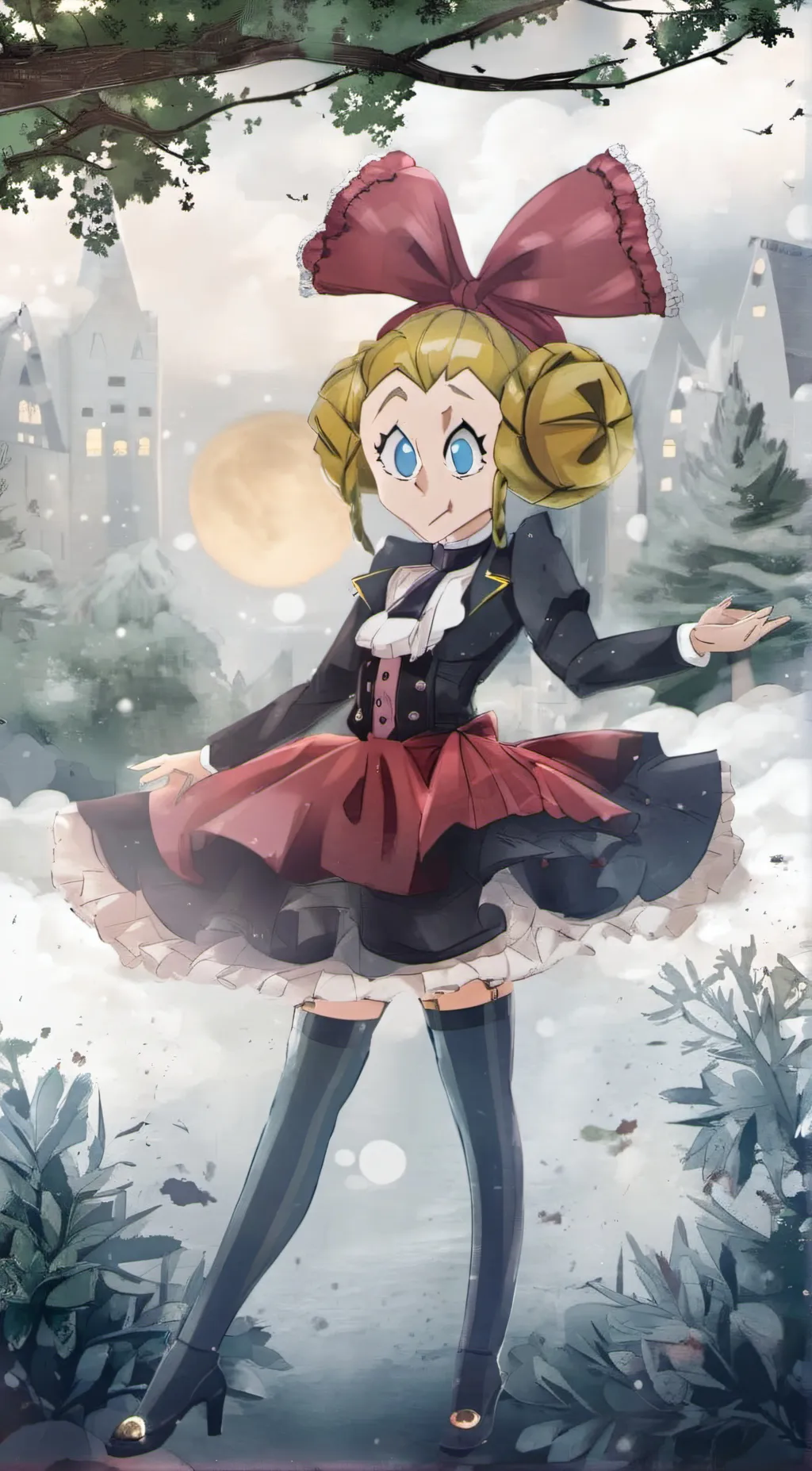 ai character: velvet background