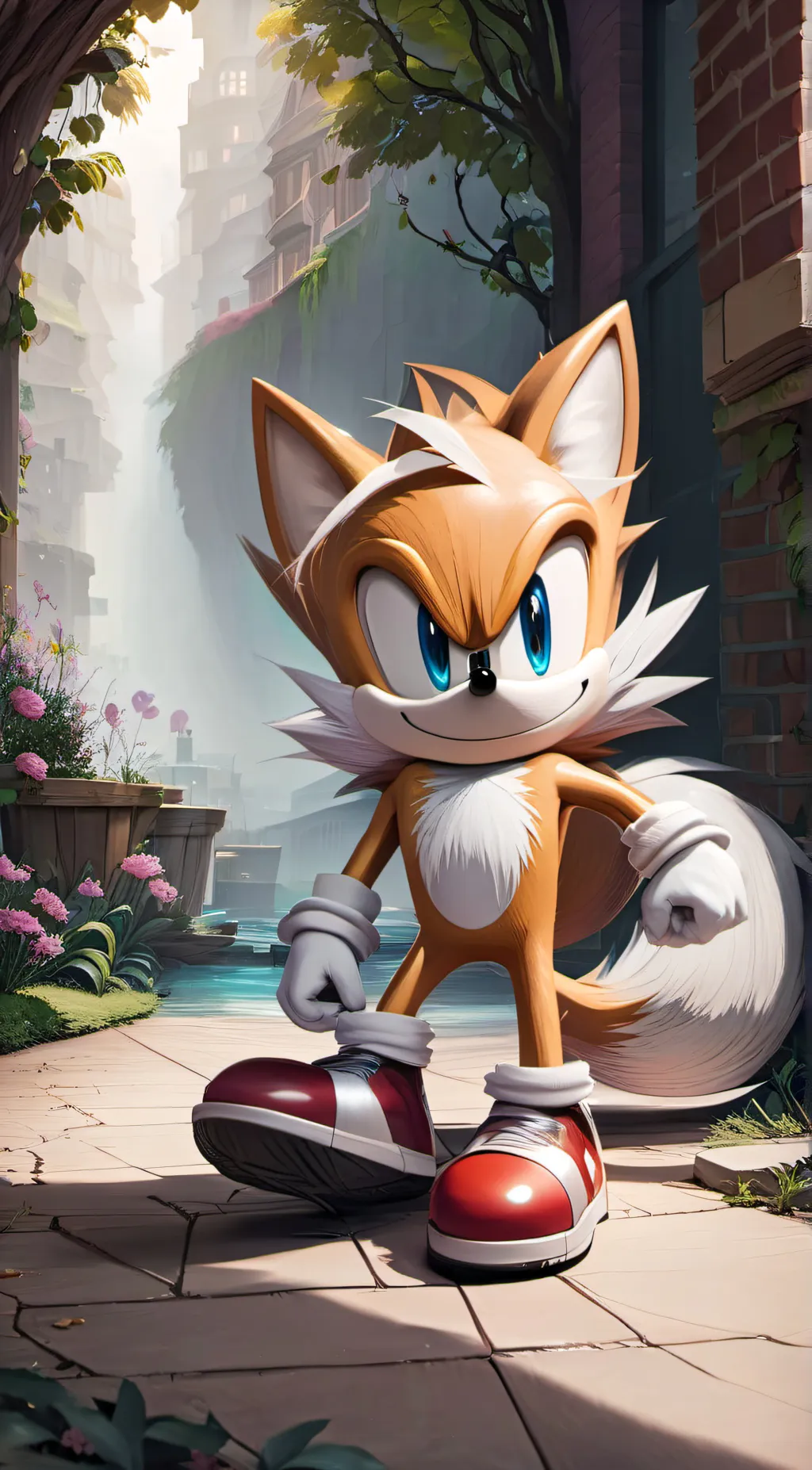 ai character: Tails   background