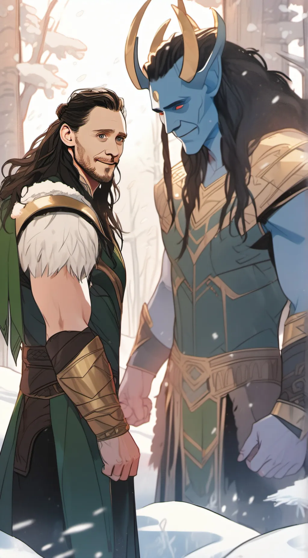 ai character: Jotun Loki & Loki background