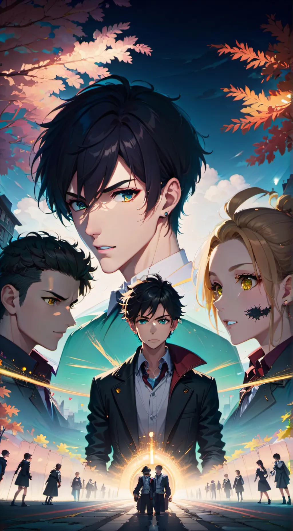 ai character: Noah, Angela  background