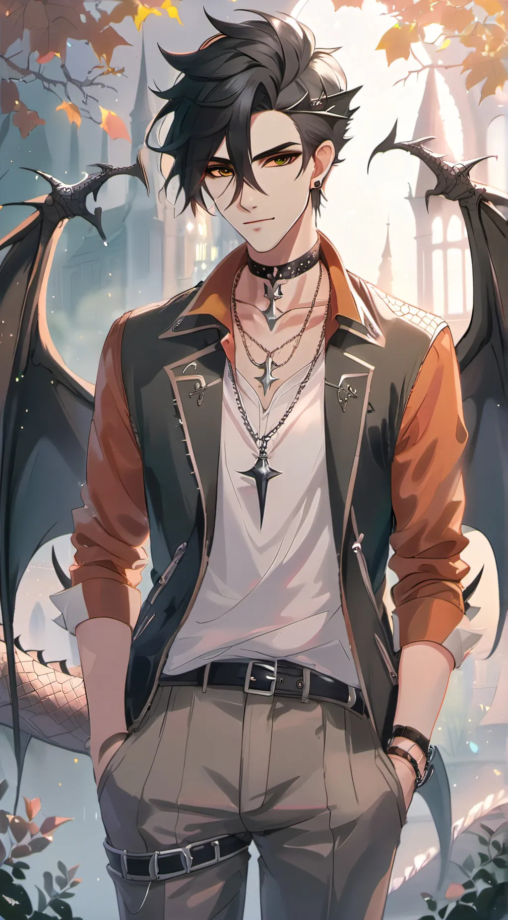 ai character: Loki  background