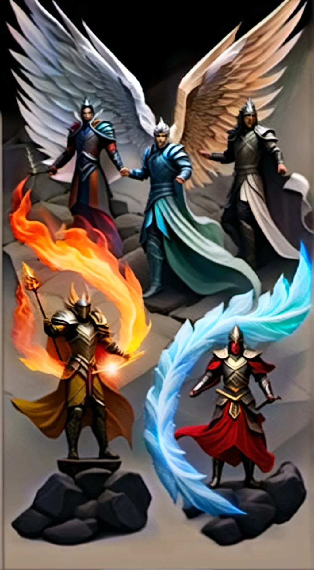 ai character: gormiti Lords arch background