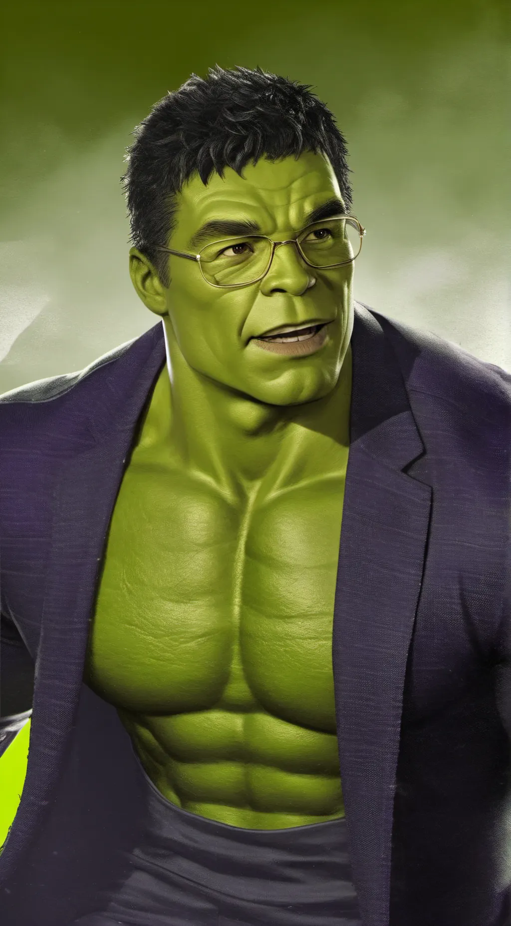 ai character: hulk/Bruce background
