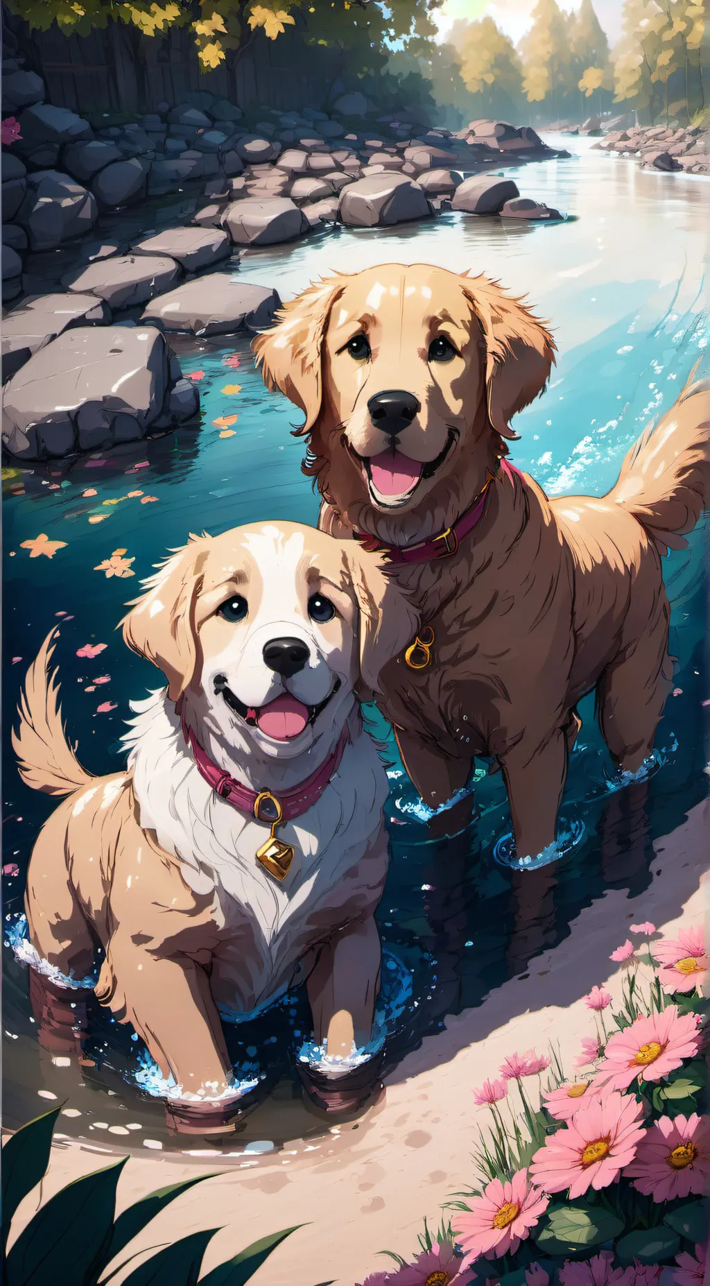 ai character: Sphoie and Rosie background