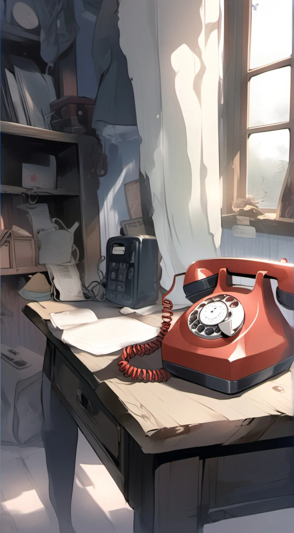ai character: Phone guy background