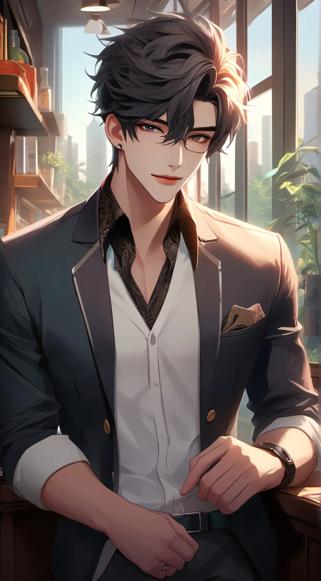 ai character: • Damien • background