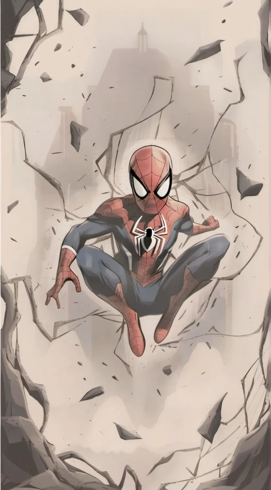 ai character: Spider-Man, background